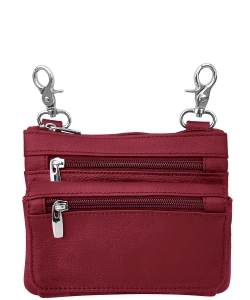 Money Belt Pack With Clips 3097L WINE